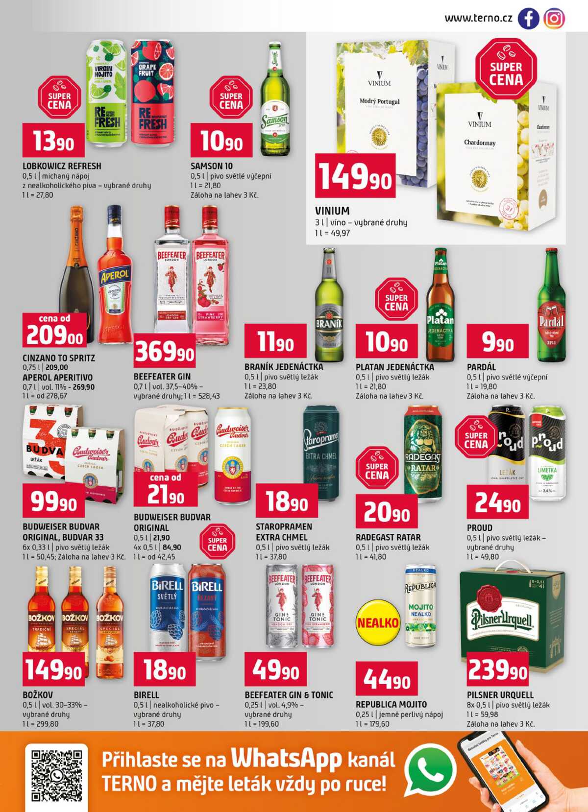 Terno České Budějovice, Třeboň, Trhové sviny, Bechyně, Týn nad Vltavou, Hradec Králové, Olomouc, Borovany, Zlín, Český Krumlov od 29.4. do 5.5.2026 strana 13