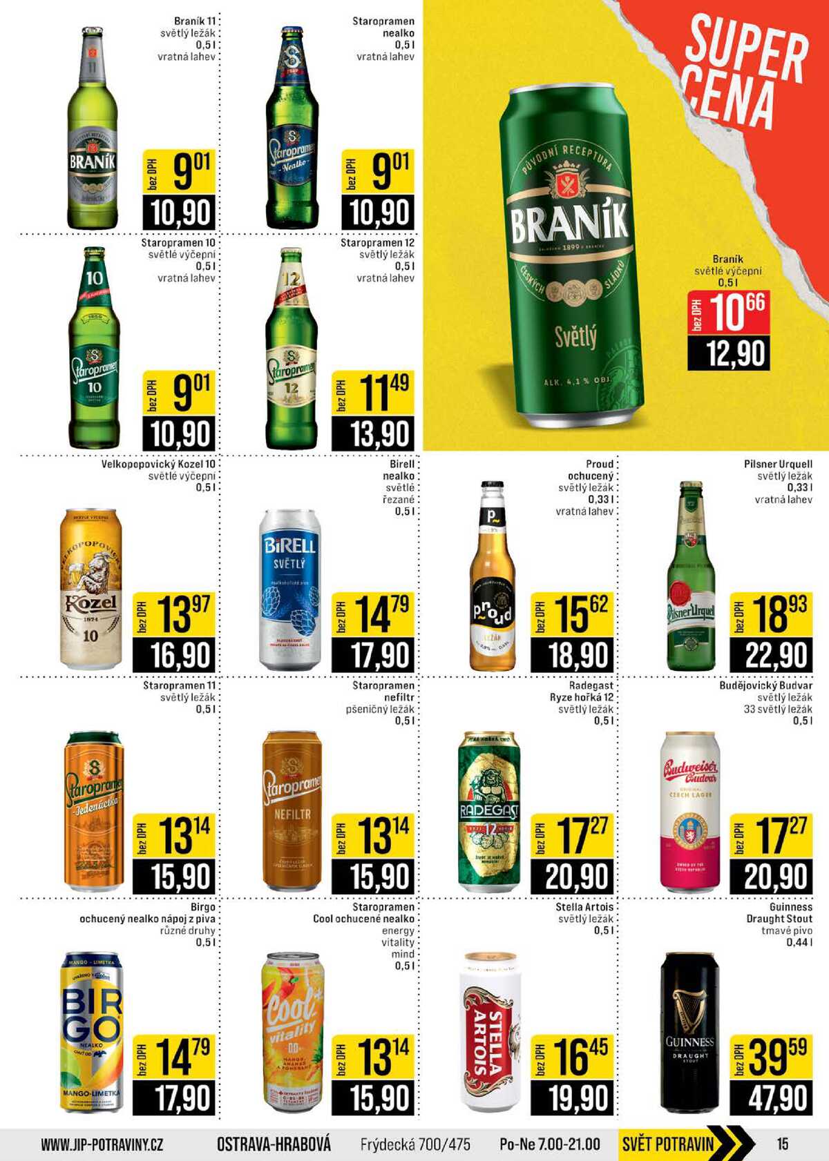 JIP Cash & Carry Brno, Praha, Ostrava, Jilemnice, Pardubice, Ostrava, Karlovy Vary, Olomouc a Zlín od 22.4. do 28.4.2026 strana 15