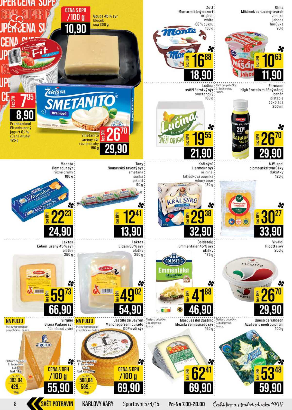 JIP Cash & Carry České Budějovice, Most, Náchod, Polička, Sušice a Svoboda nad Úpou od 22.4. do 28.4.2026 strana 8