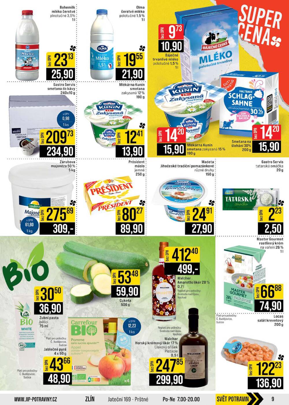 JIP Cash & Carry České Budějovice, Most, Náchod, Polička, Sušice a Svoboda nad Úpou od 22.4. do 28.4.2026