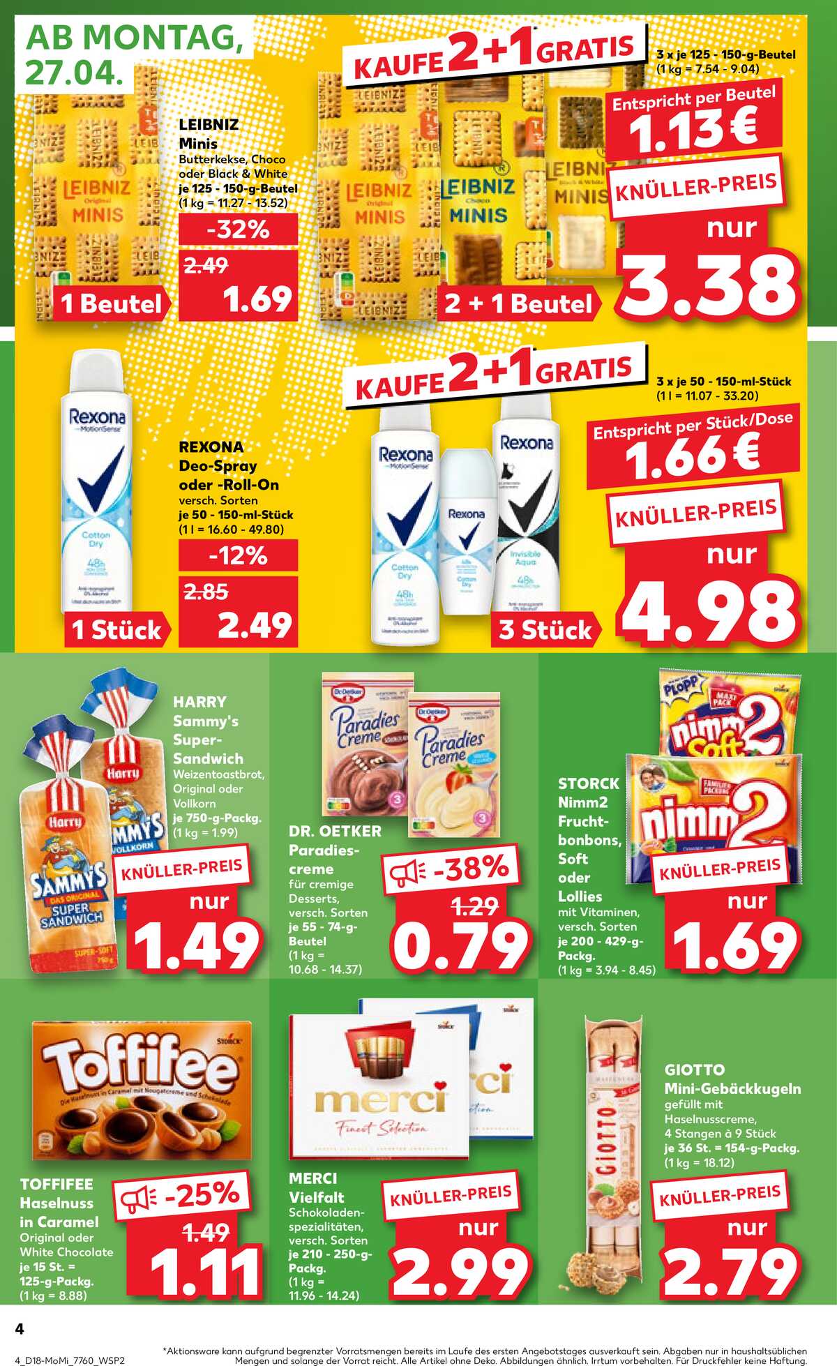 Leták Kaufland Německo 27.4.-29.4.2026 strana 4