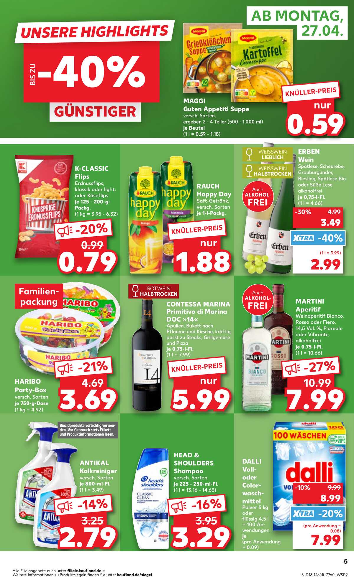 Leták Kaufland Německo 27.4.-29.4.2026 strana 5
