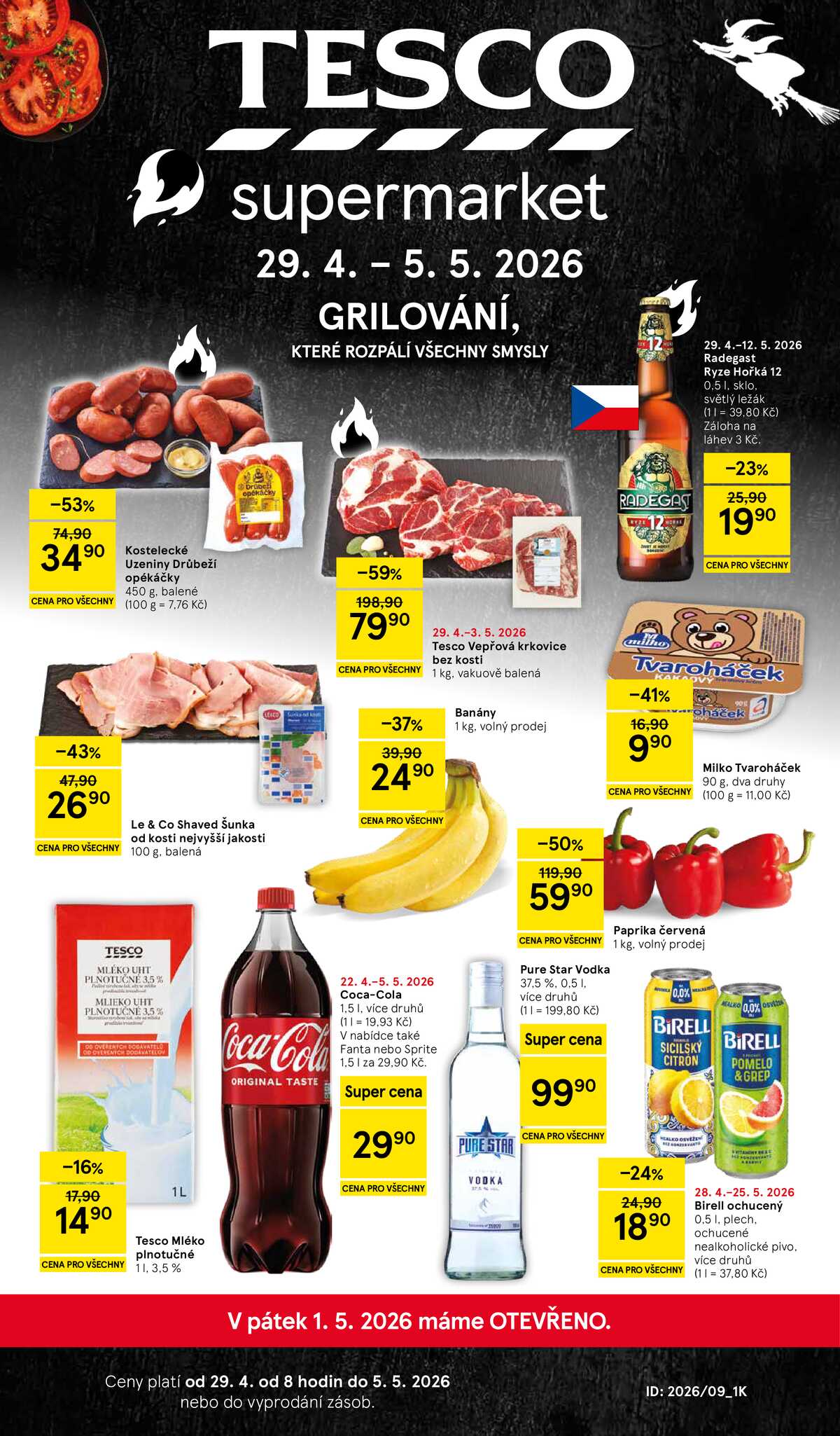 Tesco supermarkety od 29.4. do 5.5.2026 strana 1