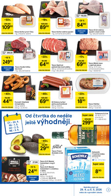 Tesco supermarkety od 29.4. do 5.5.2026