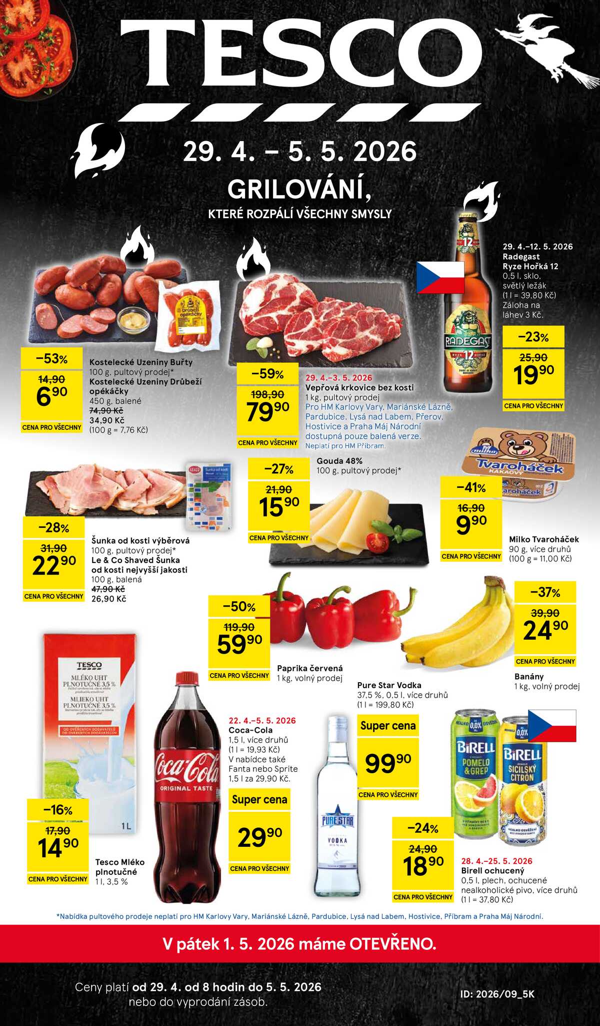 Tesco malé hypermarkety od 29.4. do 5.5.2026 strana 1