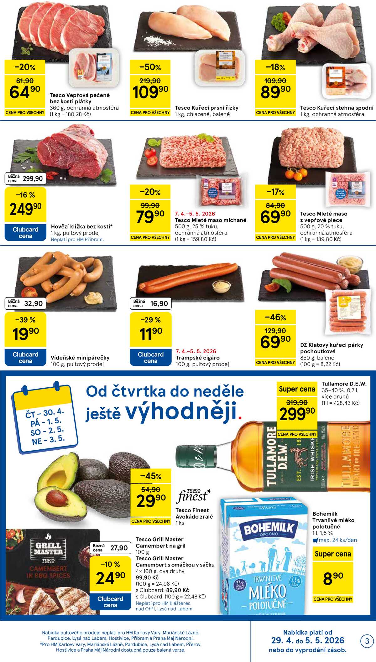 Tesco malé hypermarkety od 29.4. do 5.5.2026 strana 3
