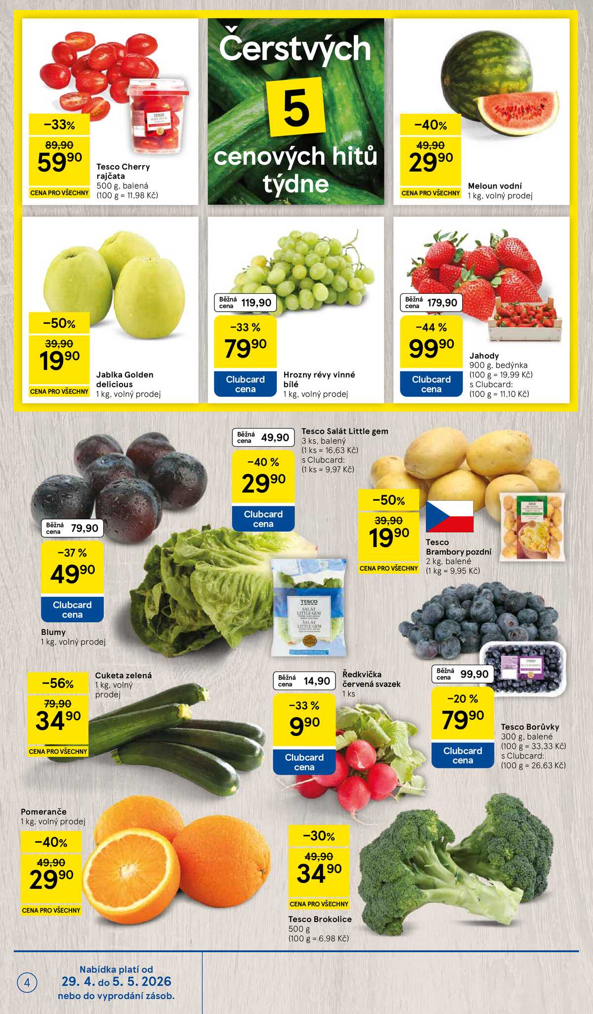 Tesco malé hypermarkety od 29.4. do 5.5.2026 strana 4