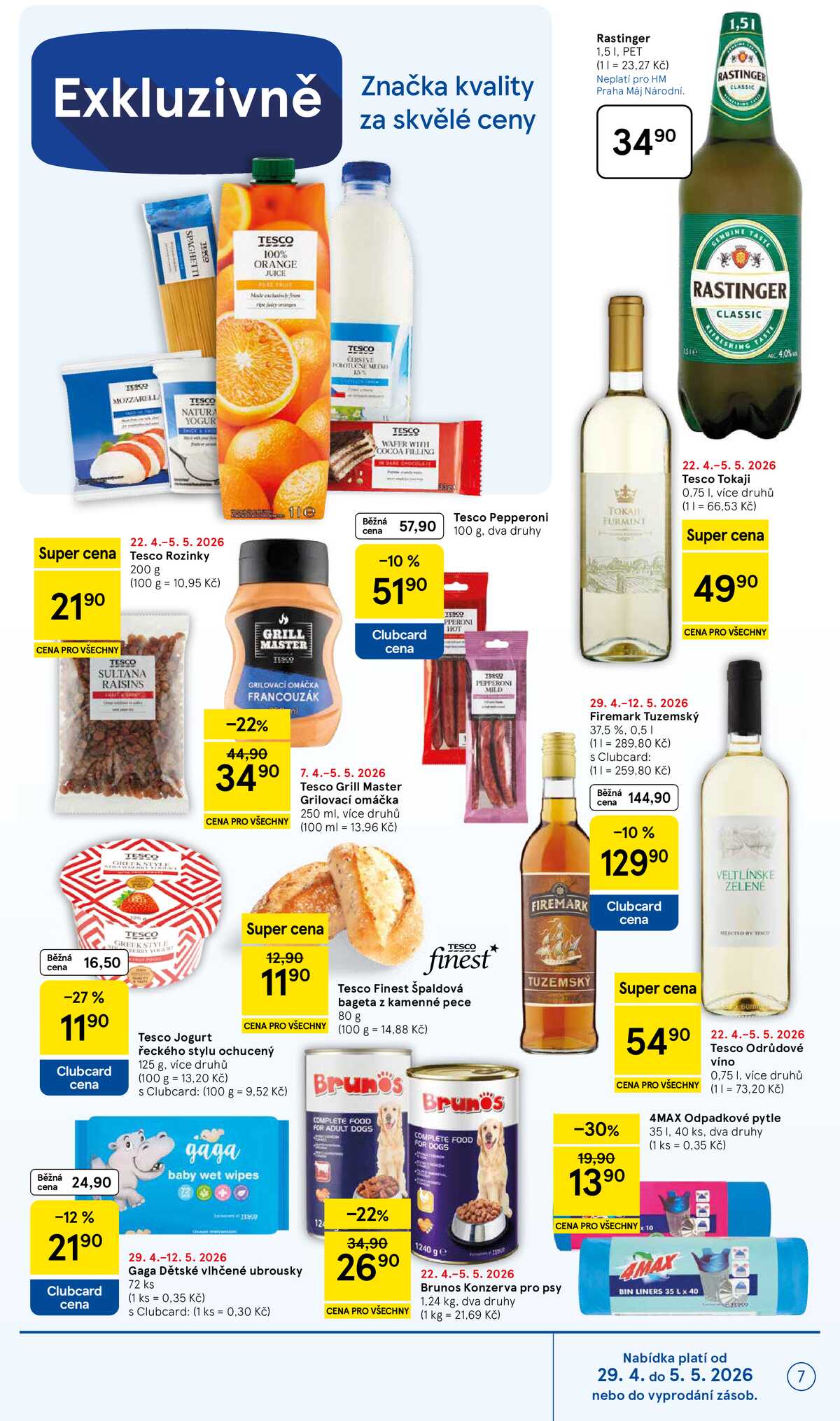 Tesco malé hypermarkety od 29.4. do 5.5.2026 strana 7