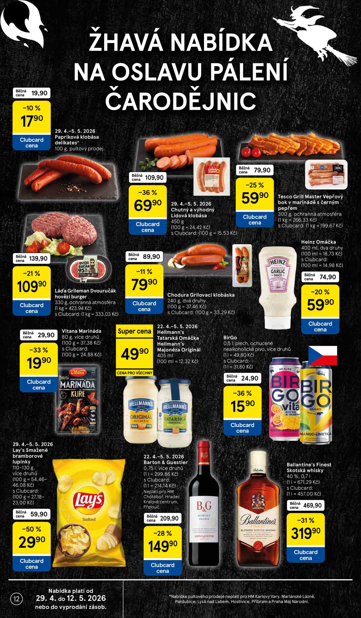 Tesco malé hypermarkety od 29.4. do 5.5.2026 strana 12