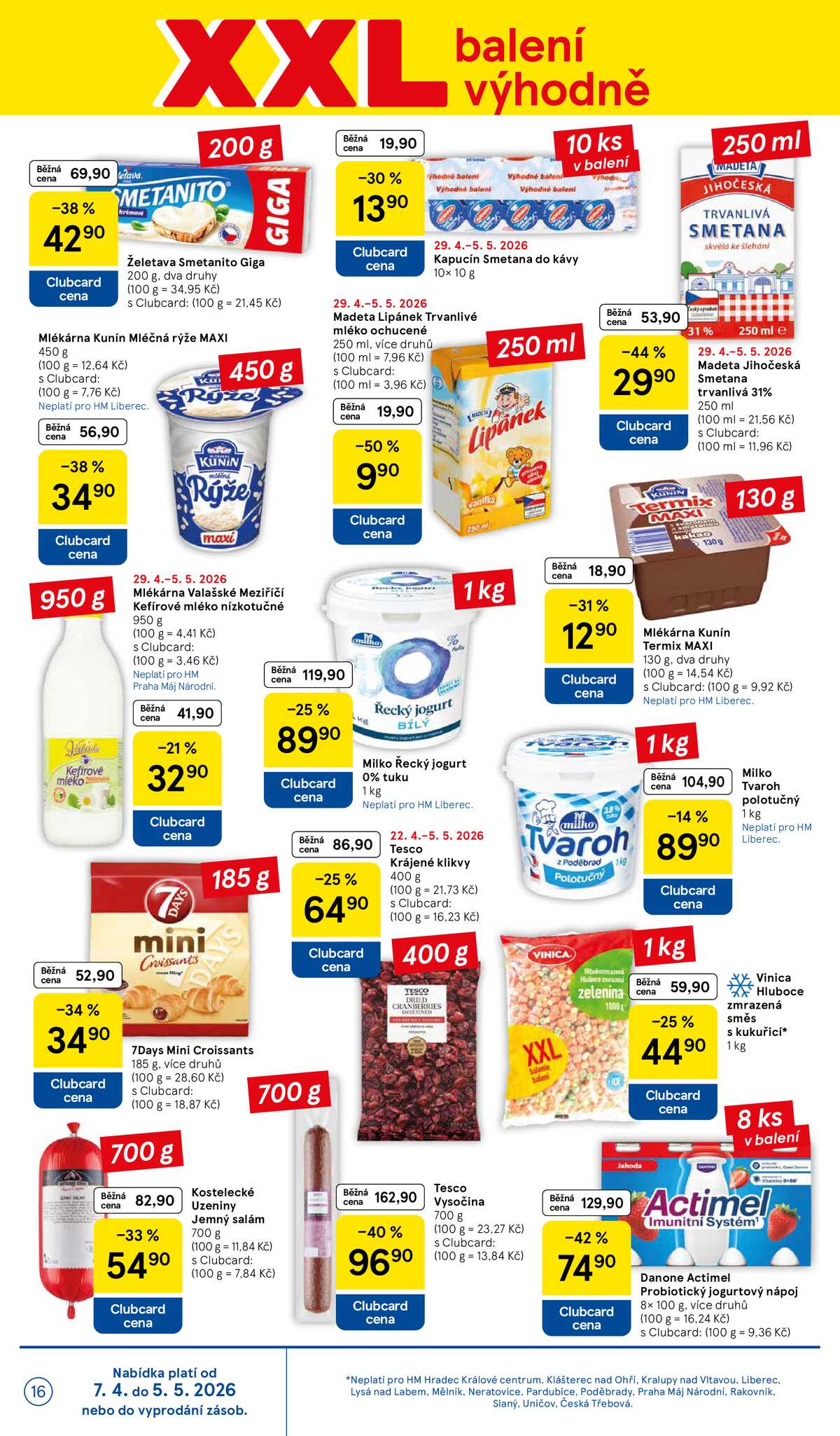 Tesco malé hypermarkety od 29.4. do 5.5.2026 strana 16