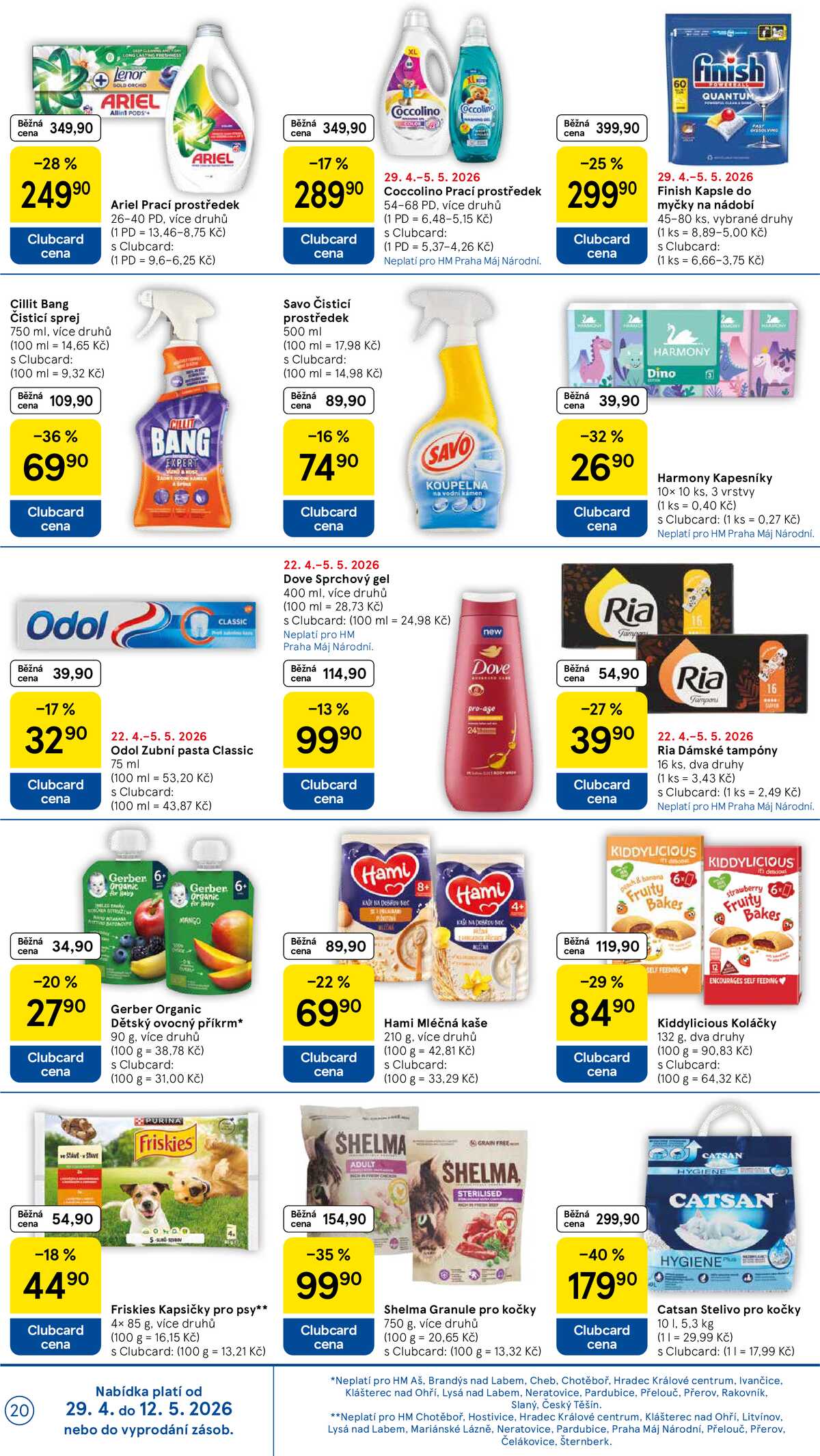 Tesco malé hypermarkety od 29.4. do 5.5.2026 strana 20