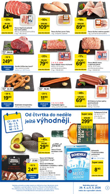 Tesco malé hypermarkety od 29.4. do 5.5.2026