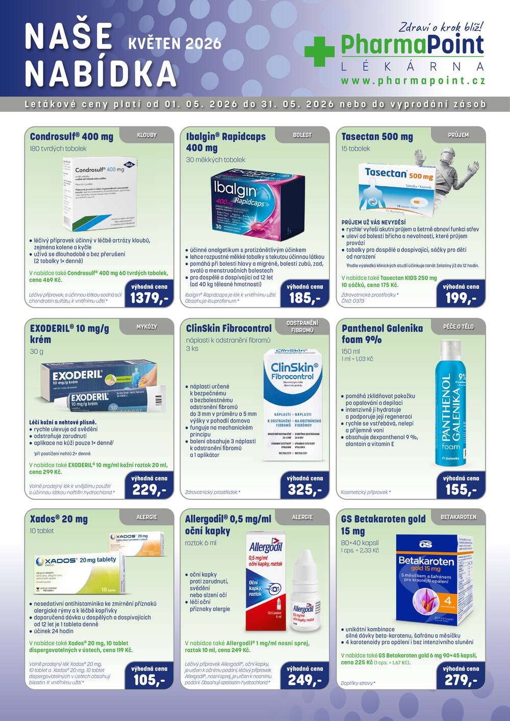 Leták PharmaPoint  - Pharma Point od 1.5. do 31.5.2026 - strana 1