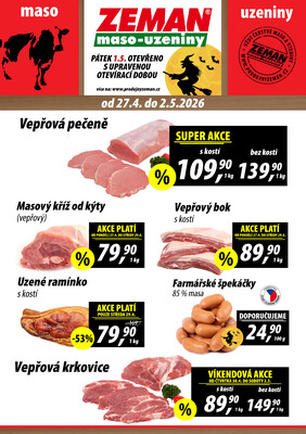ZEMAN maso-uzeniny letáky