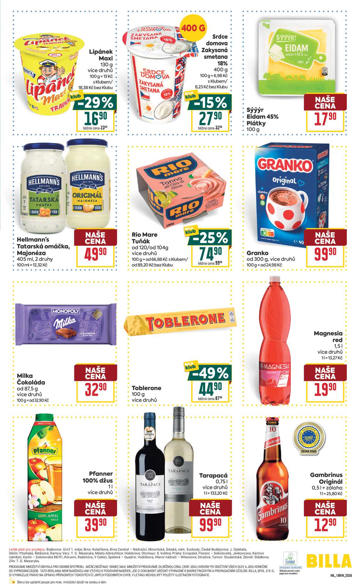 BILLA malý leták od 29.4. do 5.5.2026 strana 3