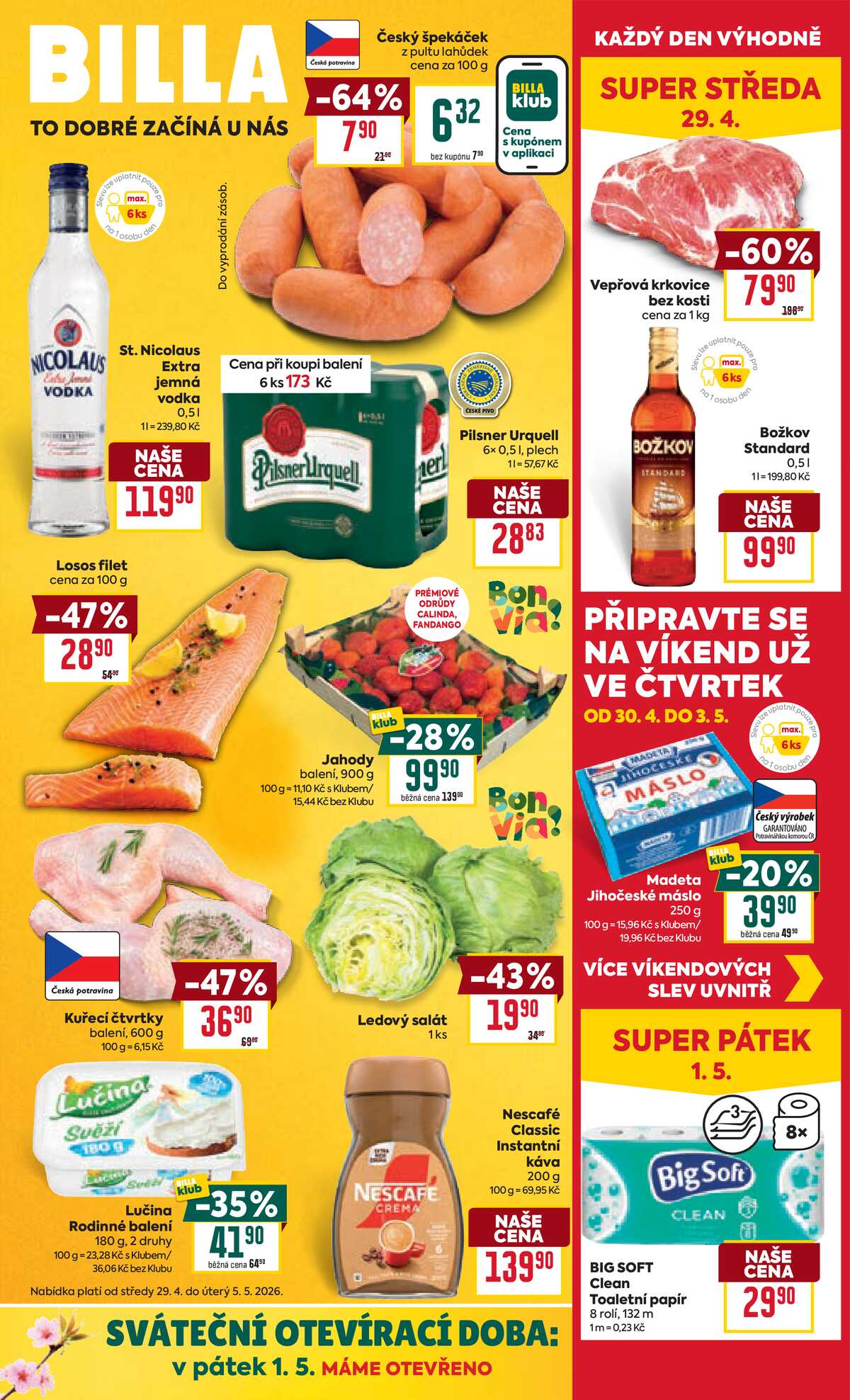 BILLA od 29.4. do 5.5.2026 strana 1