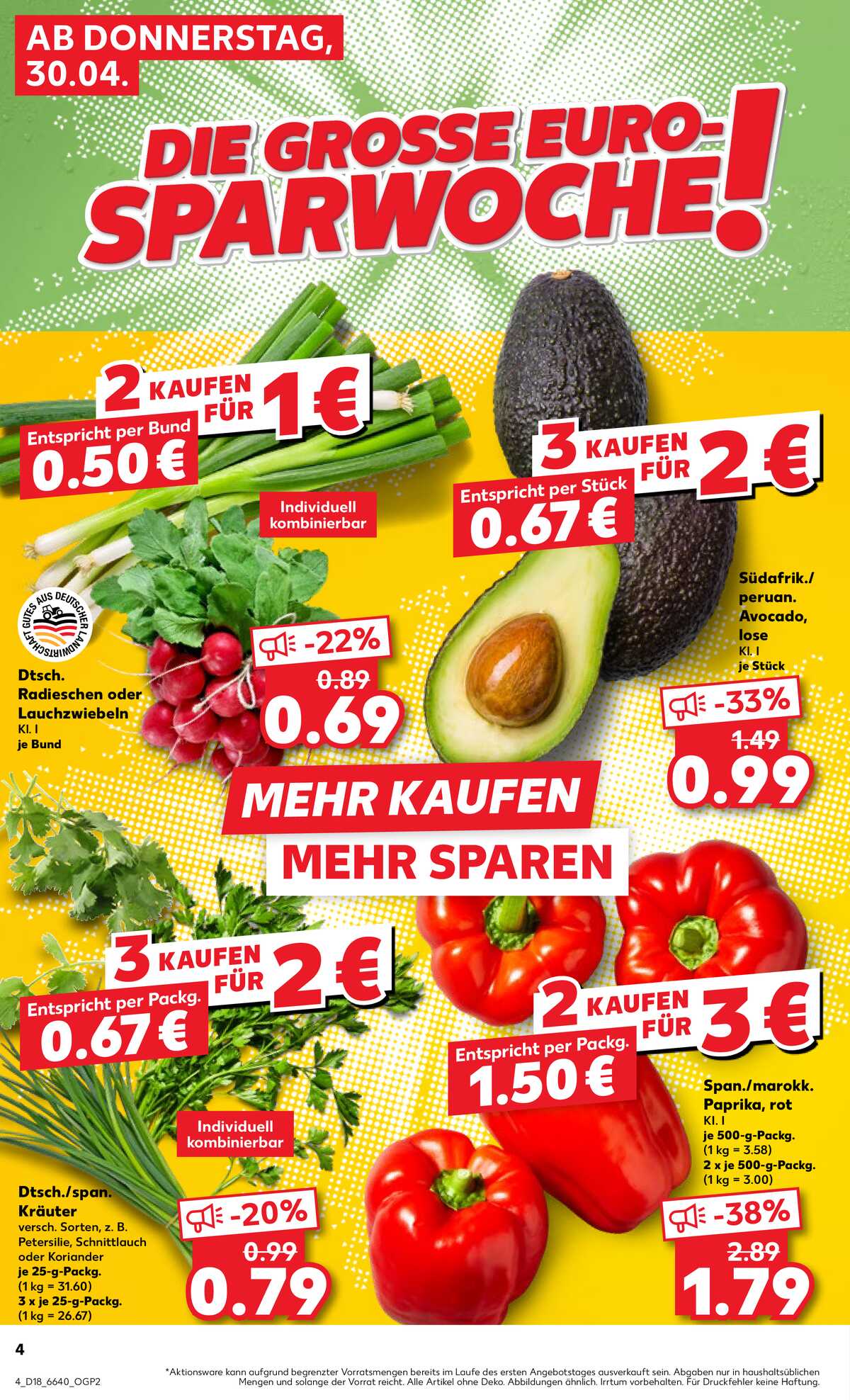 Leták Kaufland Německo 30.4.-6.5.2026 strana 4