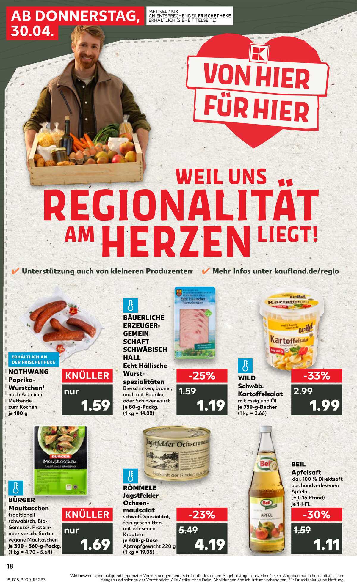 Leták Kaufland Německo 30.4.-6.5.2026 strana 18