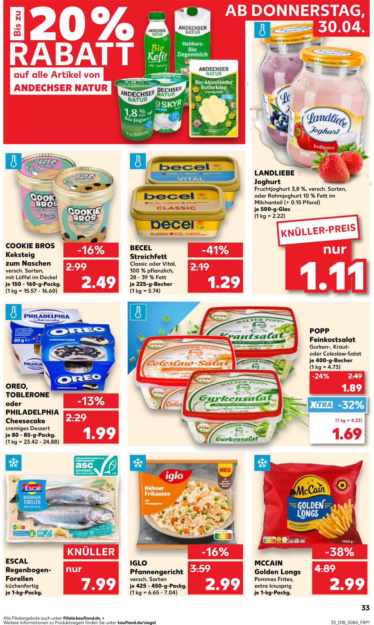 Leták Kaufland Německo 30.4.-6.5.2026 strana 33