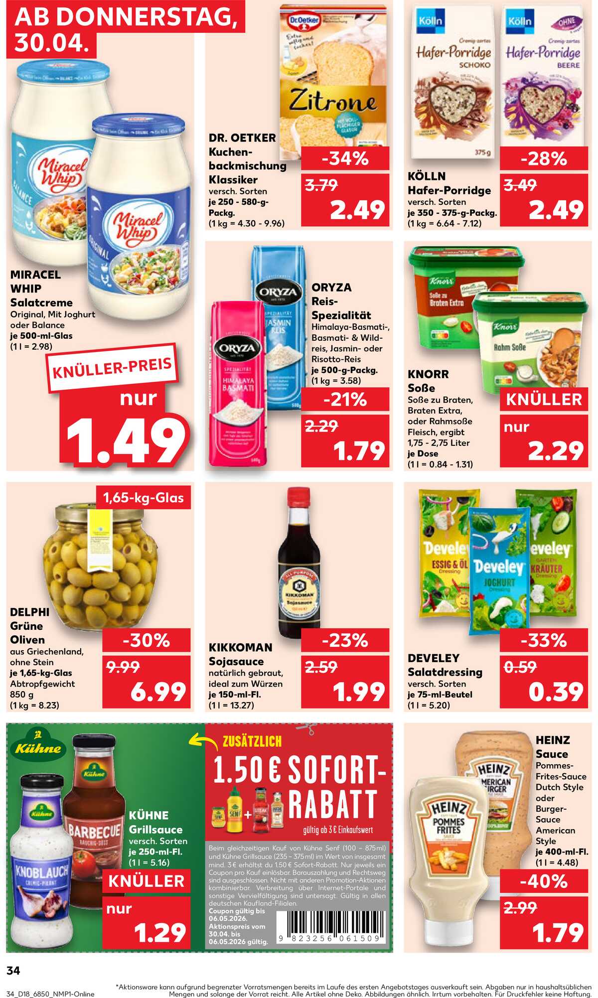 Leták Kaufland Německo 30.4.-6.5.2026 strana 34