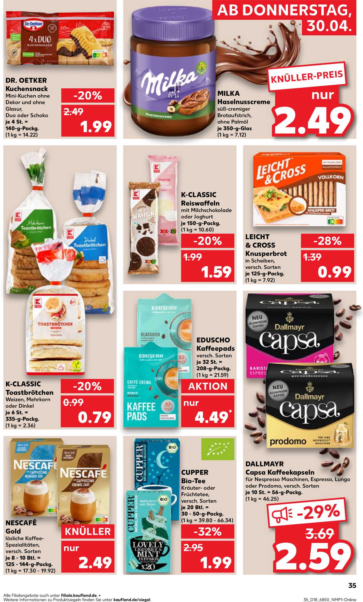 Leták Kaufland Německo 30.4.-6.5.2026 strana 35