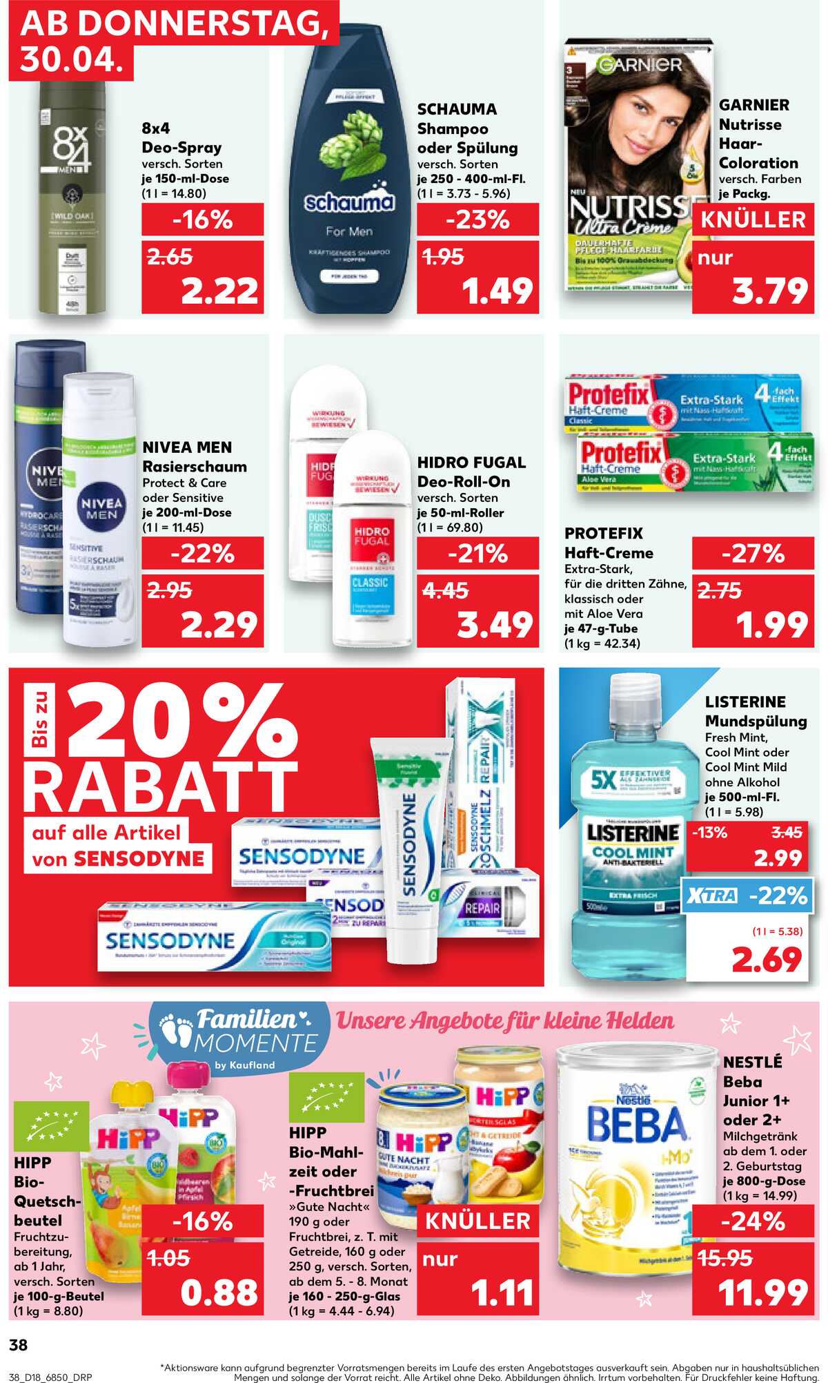 Leták Kaufland Německo 30.4.-6.5.2026 strana 38