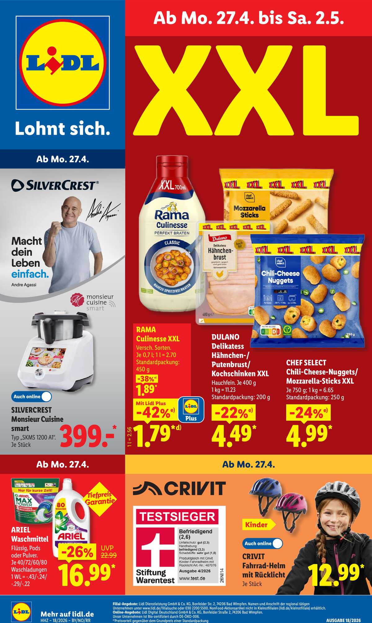 Leták Lidl Německo 27.4.-2.5.2026 strana 1