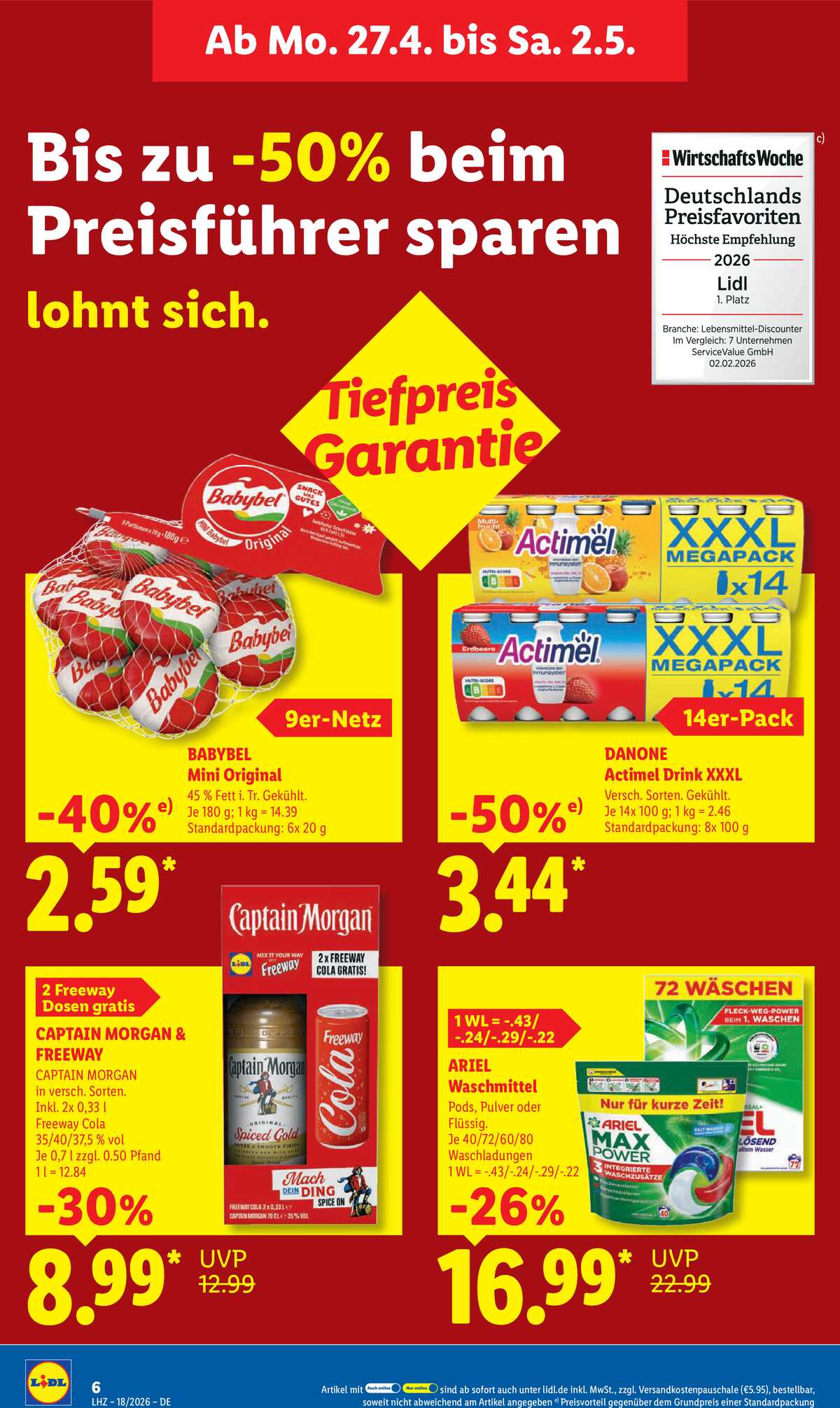 Leták Lidl Německo 27.4.-2.5.2026 strana 14