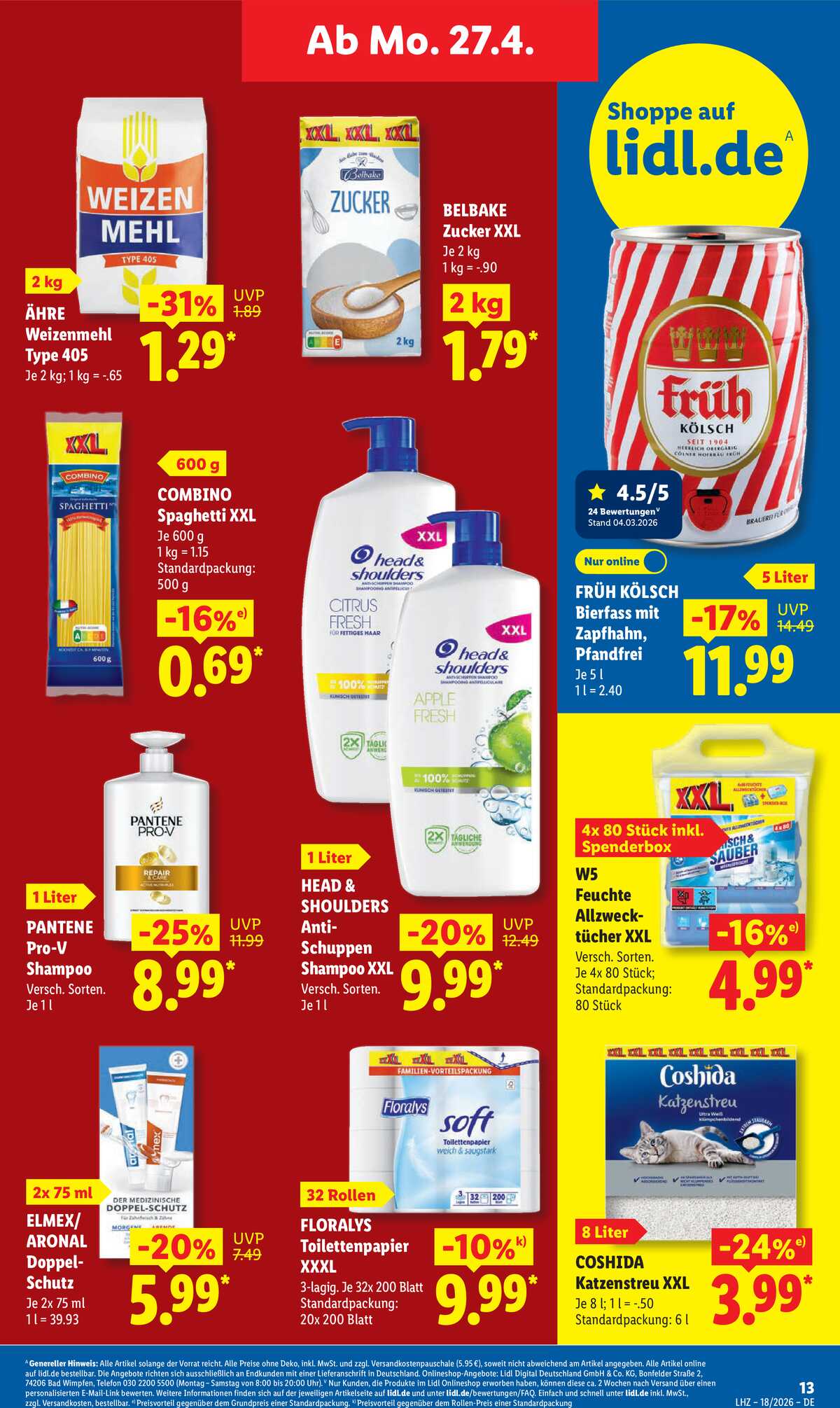 Leták Lidl Německo 27.4.-2.5.2026 strana 25