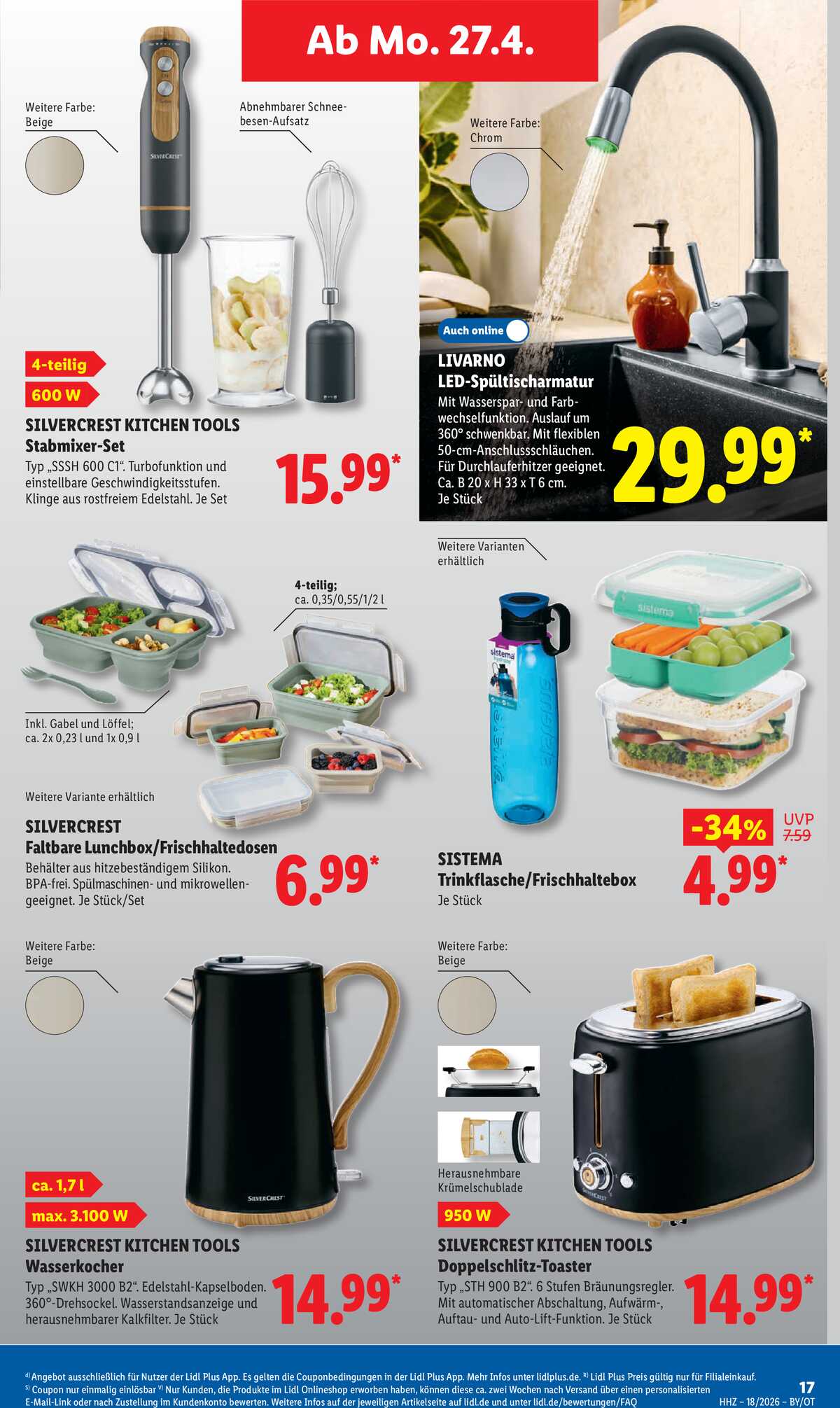 Leták Lidl Německo 27.4.-2.5.2026 strana 33