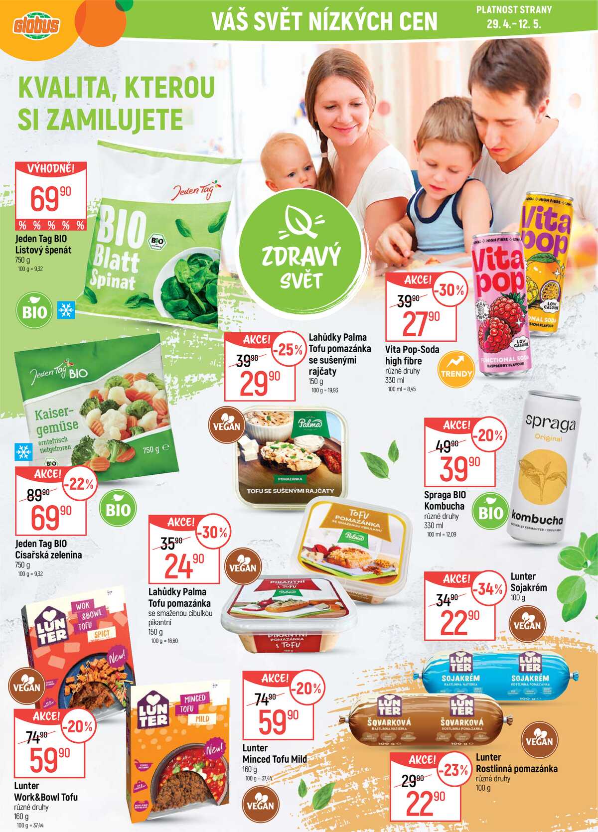 Akční leták Globus 29.4. - 12.5.2026 - Globus Praha - Zličín strana 1