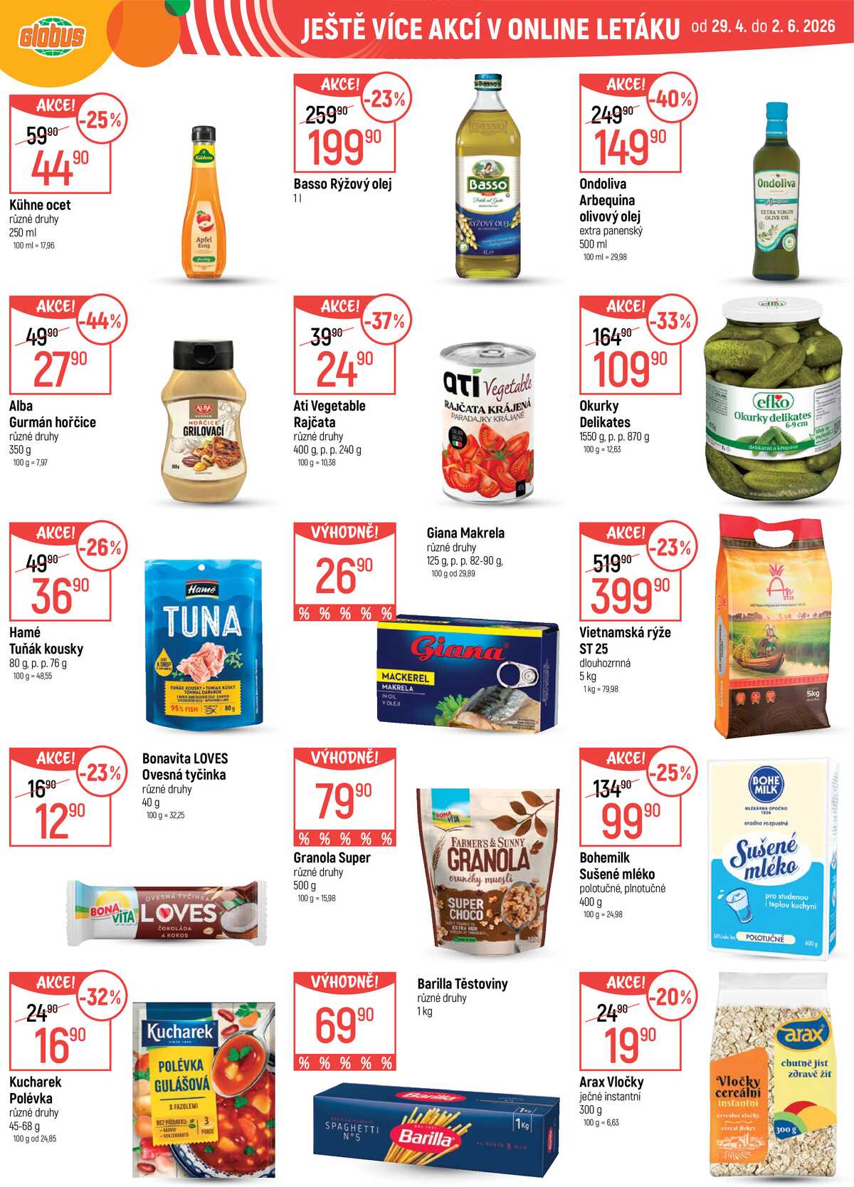 Akční leták Globus 29.4. - 5.5.2026 - Globus České Budějovice strana 34