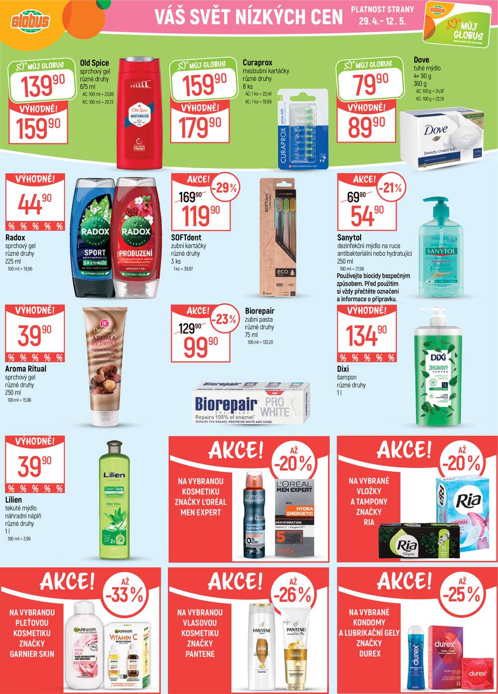 Akční leták Globus 29.4. - 5.5.2026 - Globus České Budějovice