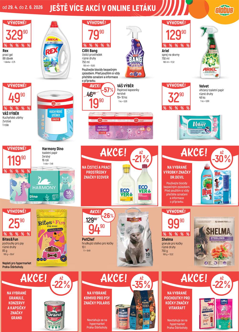 Akční leták Globus 29.4. - 5.5.2026 - Globus České Budějovice