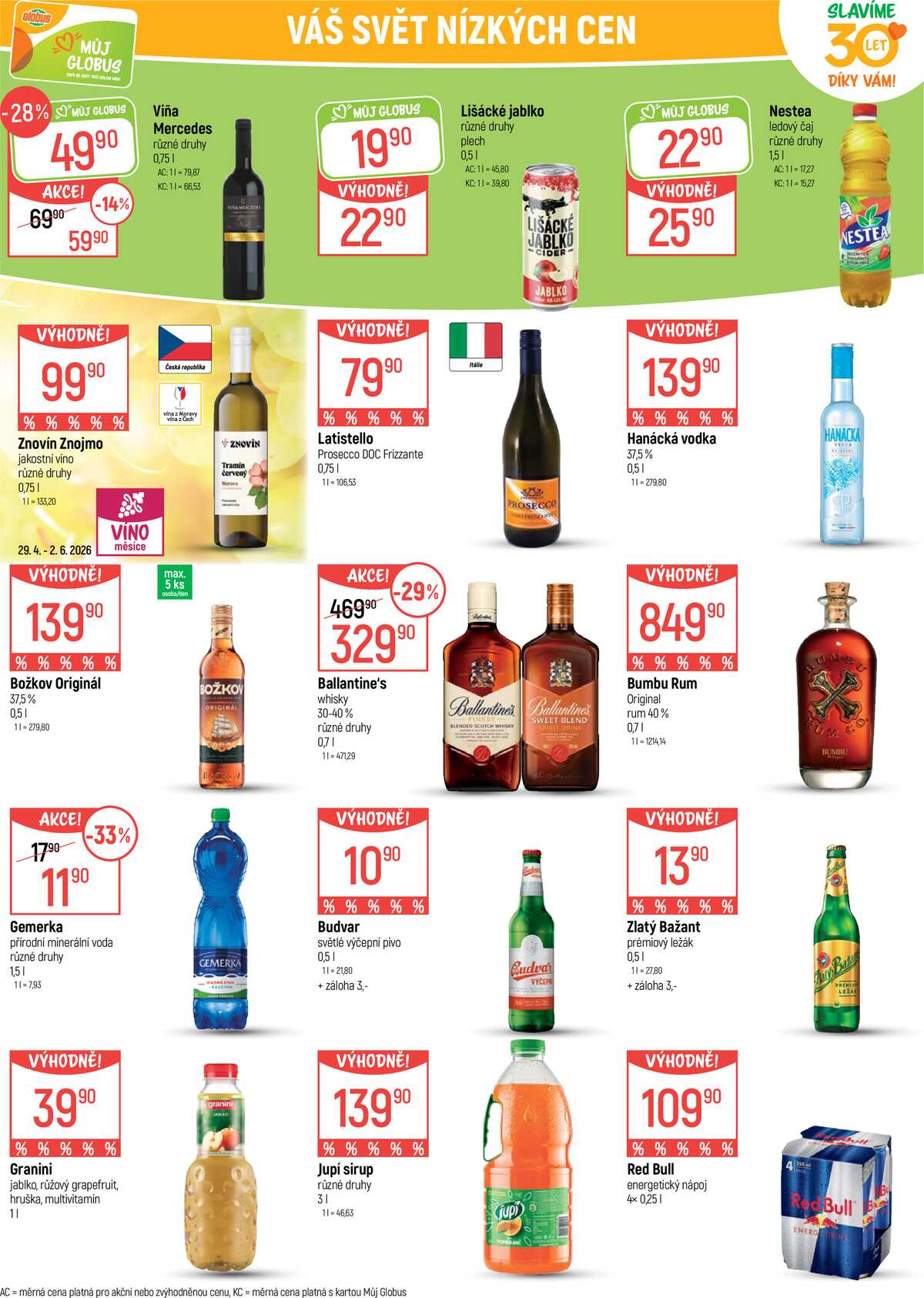 Akční leták Globus 29.4. - 5.5.2026 - Globus Chomutov strana 26