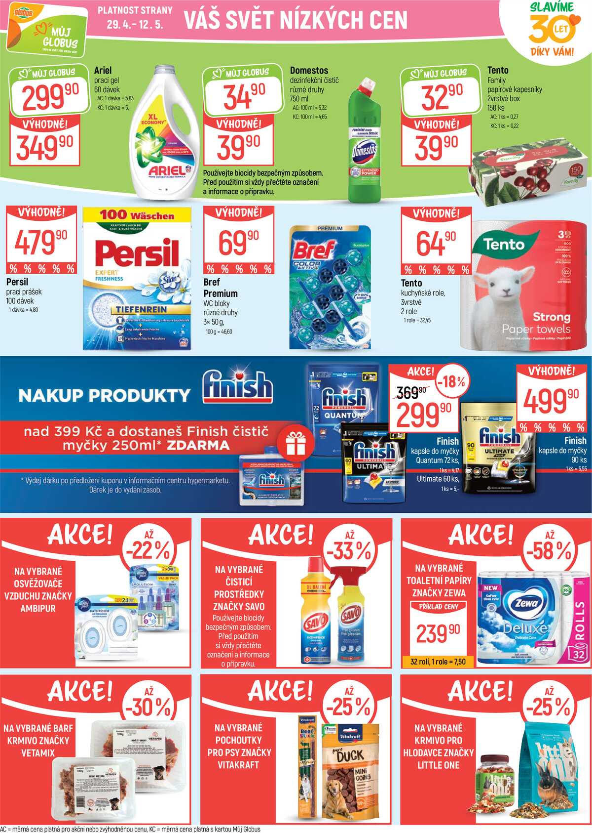 Akční leták Globus 29.4. - 5.5.2026 - Globus Chomutov strana 28