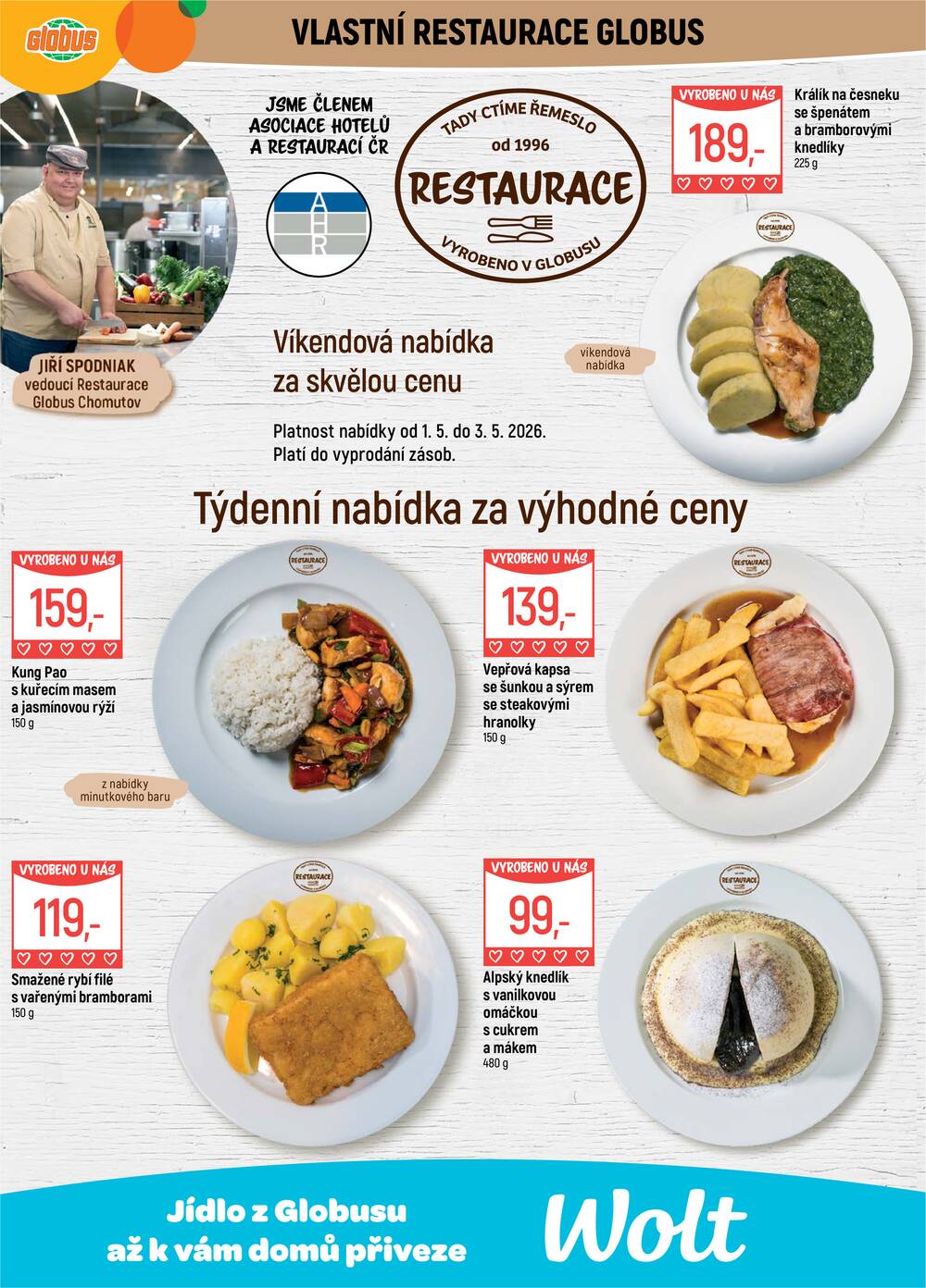 Akční leták Globus 29.4. - 5.5.2026 - Globus Chomutov