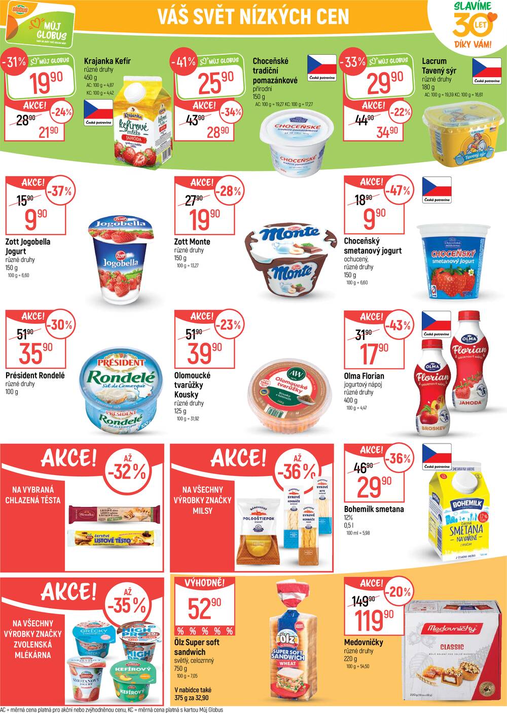 Akční leták Globus 29.4. - 5.5.2026 - Globus Praha - Štěrboholy