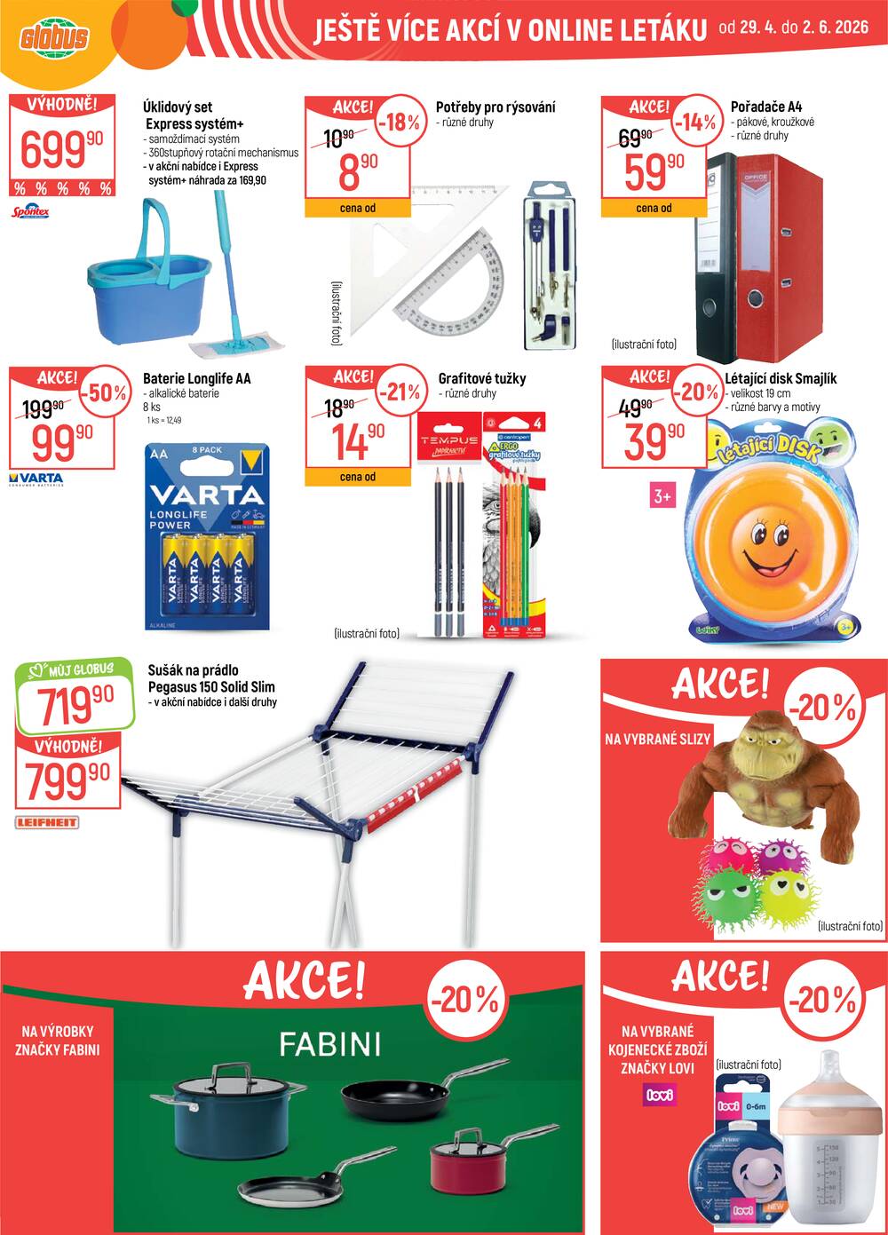 Akční leták Globus 29.4. - 5.5.2026 - Globus Praha - Štěrboholy