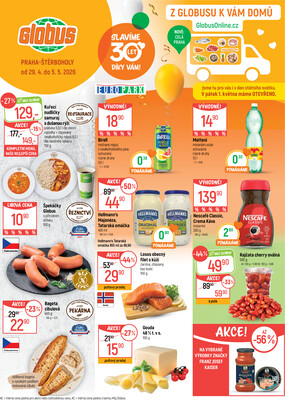 Akční leták Globus 29.4. - 5.5.2026 - Globus Praha - Štěrboholy