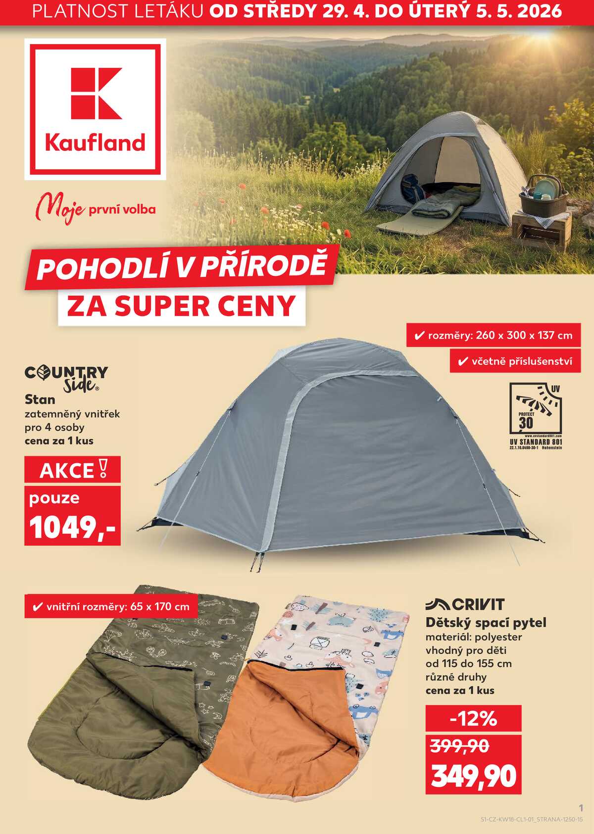Kaufland Spotřební zboží 29.4. - 5.5.2026 strana 1