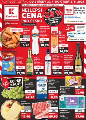 Kaufland 29.4. - 5.5. - Kaufland - Prachatice