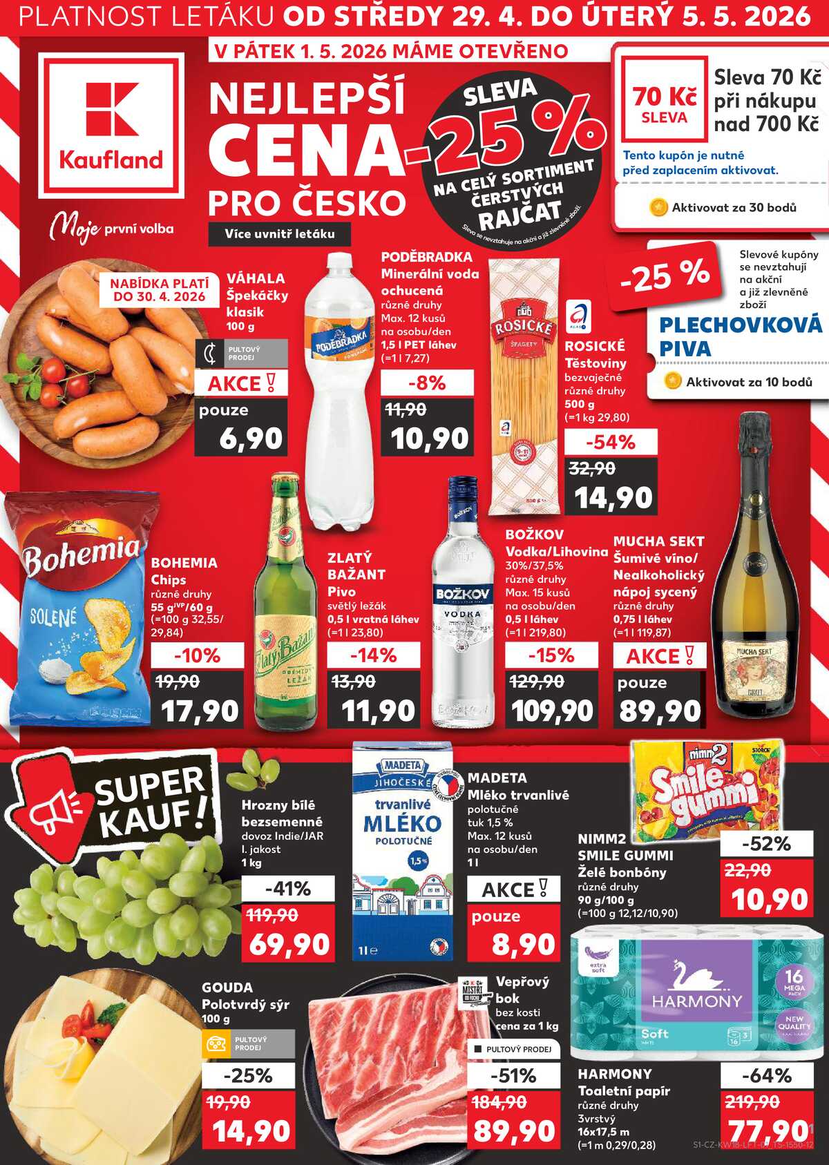 Kaufland 29.4. - 5.5. - Kaufland - Kuřim strana 1