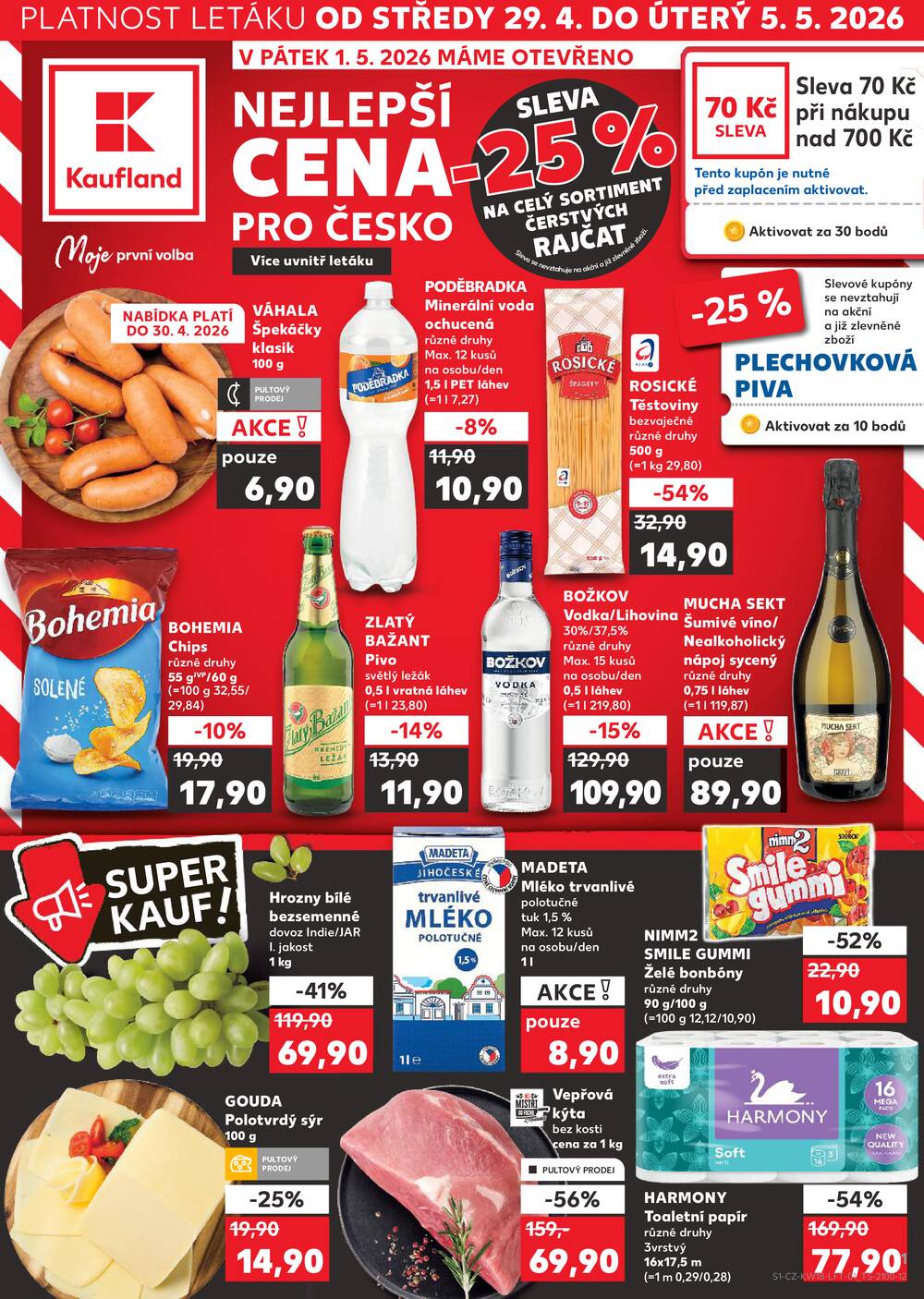 Kaufland 29.4. - 5.5. - Kaufland - Ústí nad Labem (Všebořická)