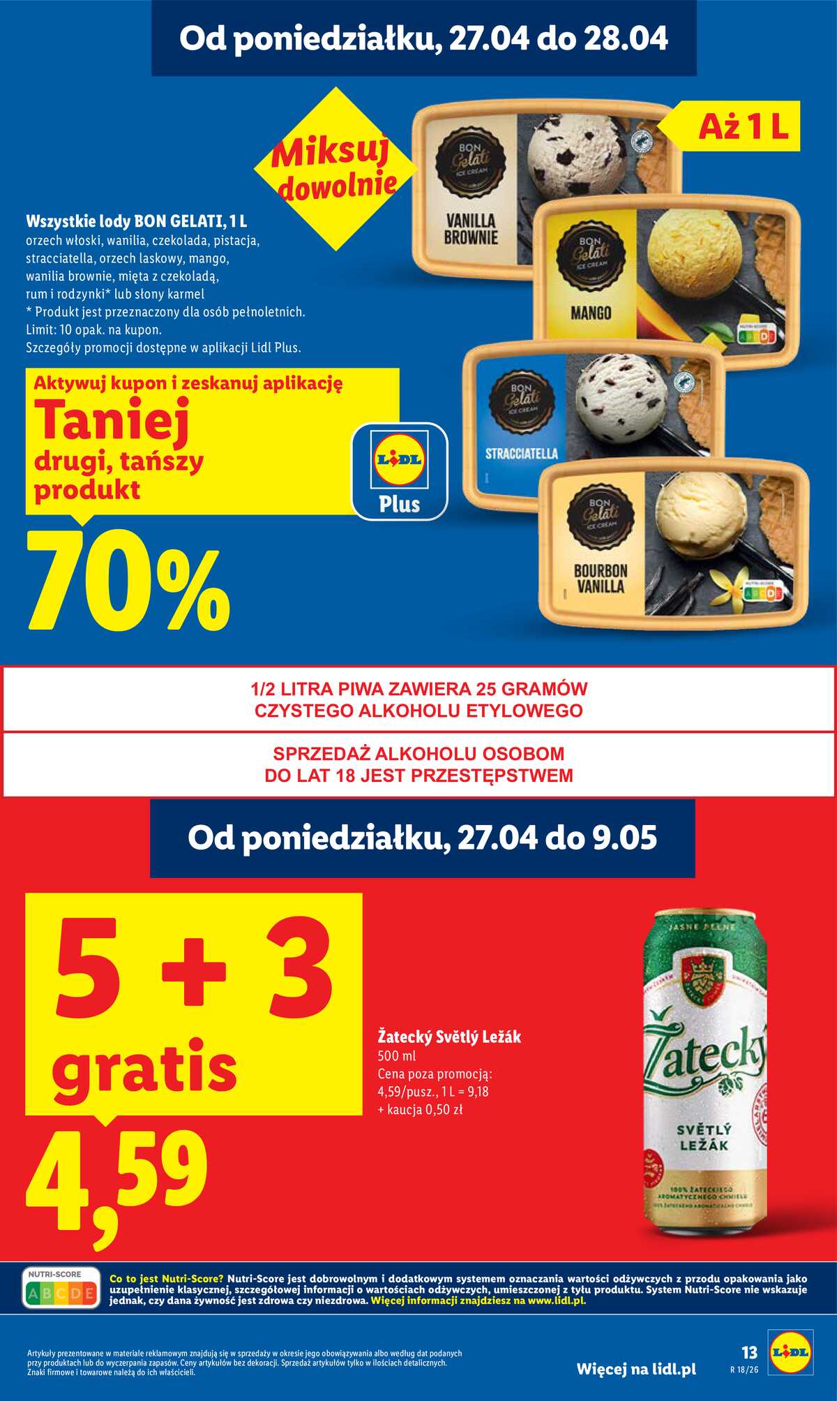 Leták Lidl Polsko 27.4.-28.4.2026 - Zpravodaj platný od 27.04 do 28.04 strana 13