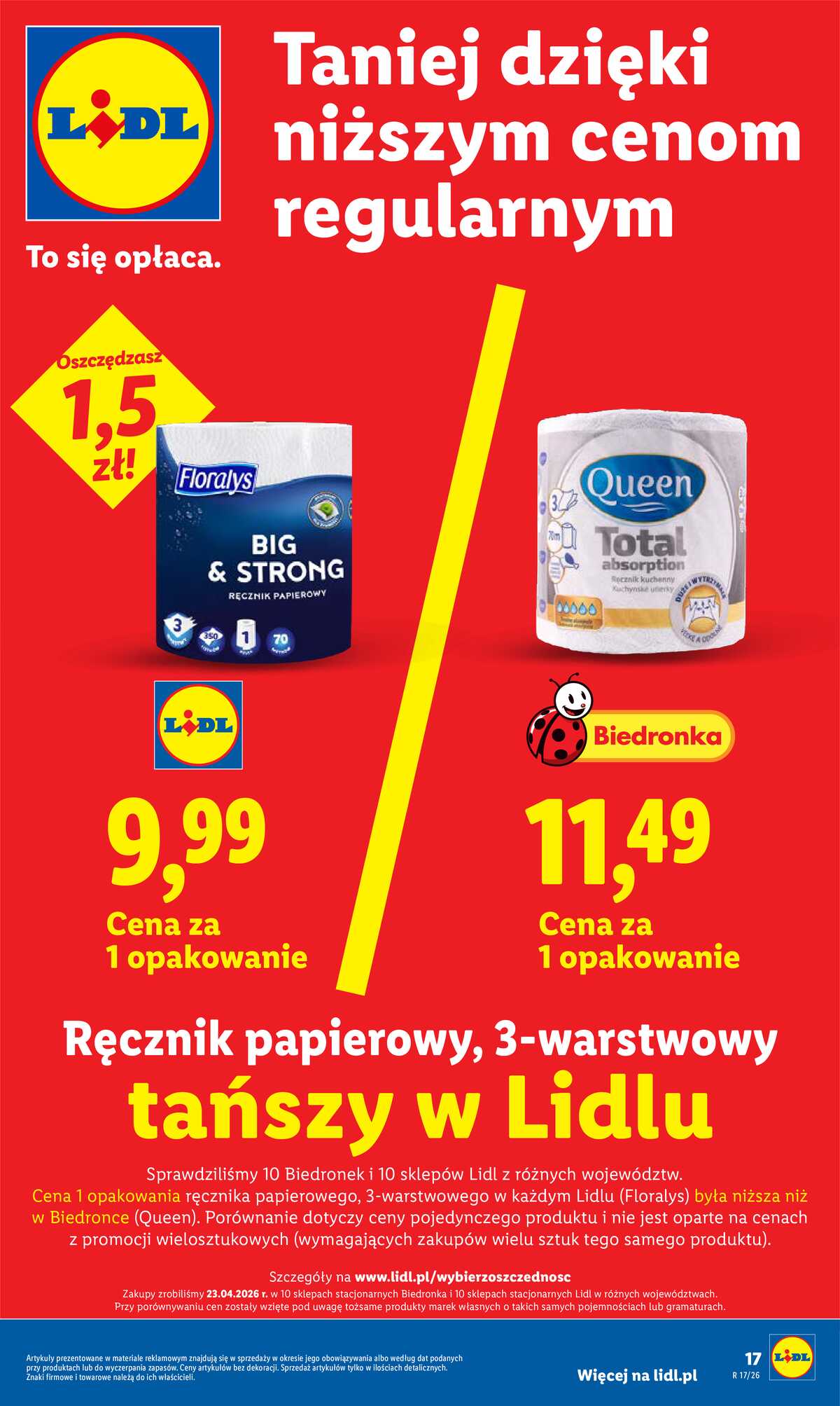 Leták Lidl Polsko 27.4.-28.4.2026 - Zpravodaj platný od 27.04 do 28.04 strana 17