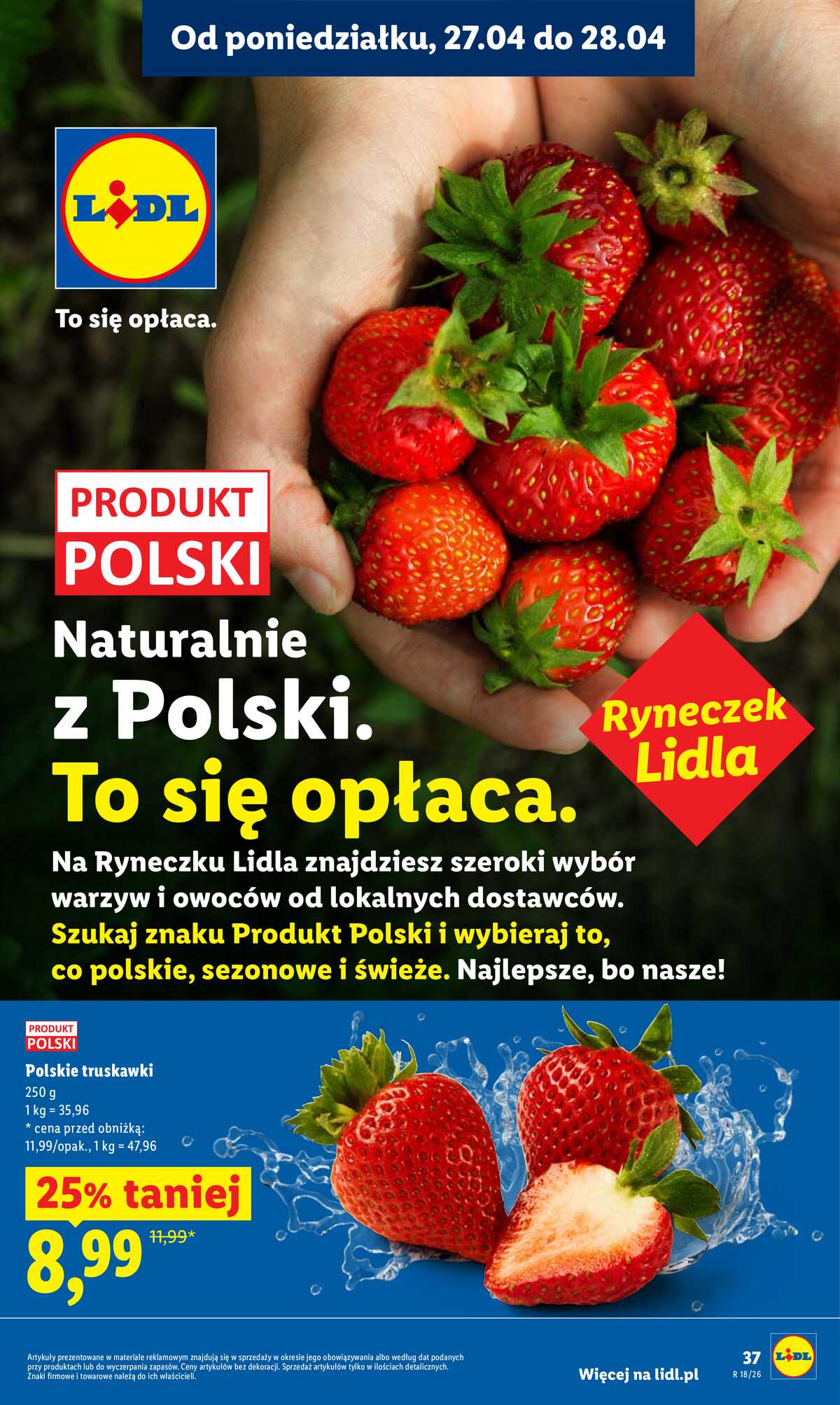 Leták Lidl Polsko 27.4.-28.4.2026 - Zpravodaj platný od 27.04 do 28.04 strana 37