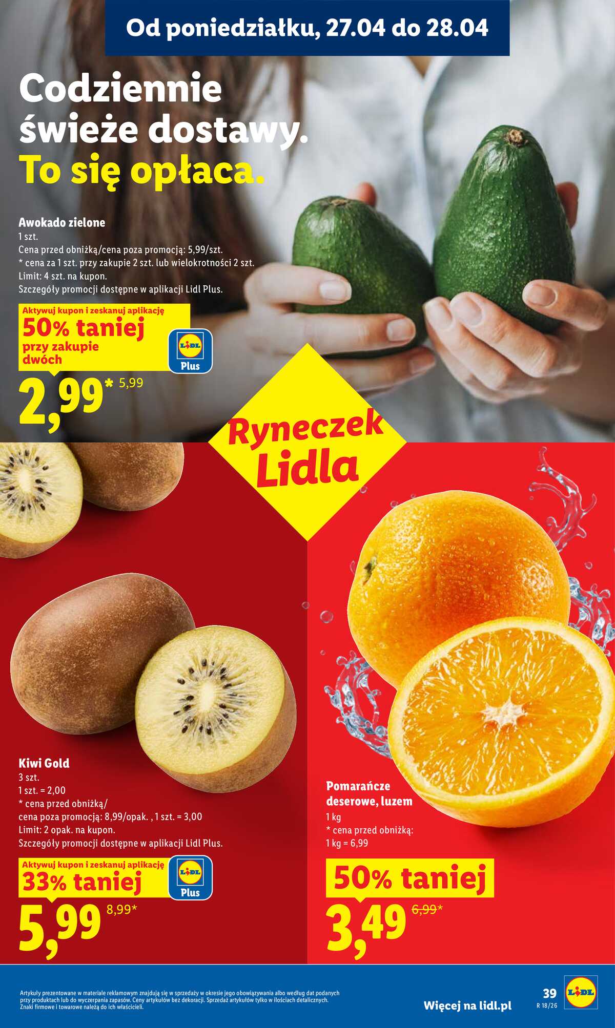 Leták Lidl Polsko 27.4.-28.4.2026 - Zpravodaj platný od 27.04 do 28.04 strana 39