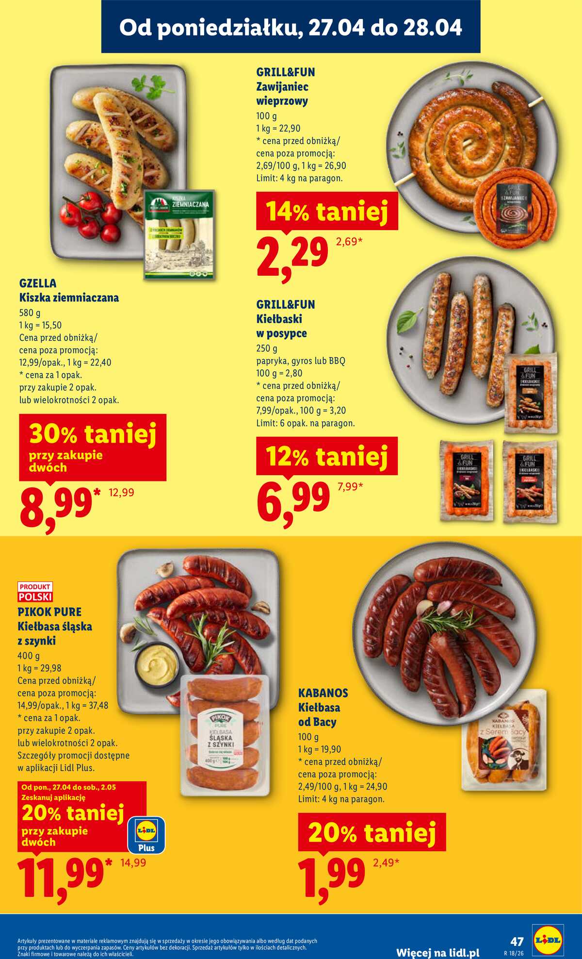 Leták Lidl Polsko 27.4.-28.4.2026 - Zpravodaj platný od 27.04 do 28.04 strana 47
