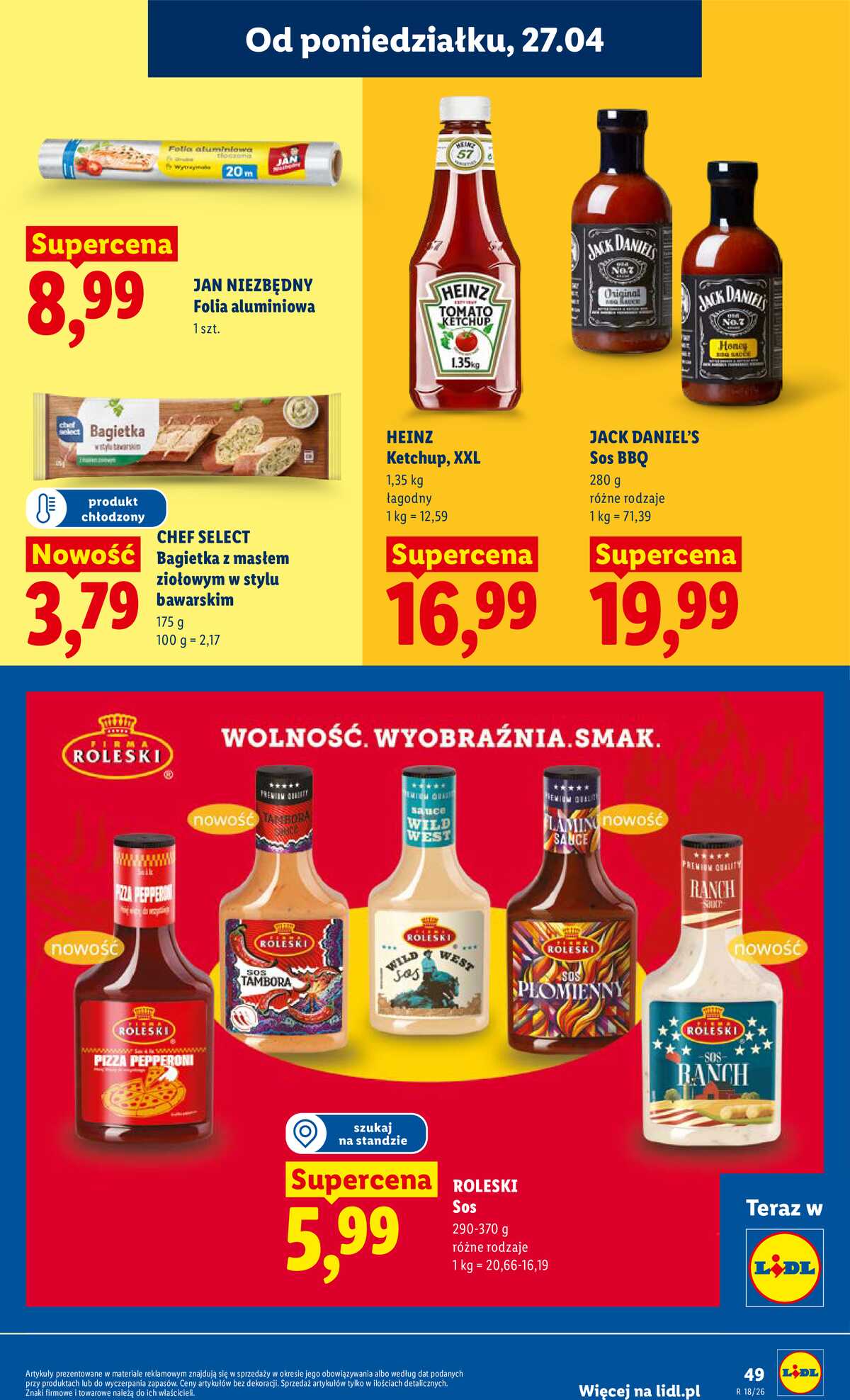 Leták Lidl Polsko 27.4.-28.4.2026 - Zpravodaj platný od 27.04 do 28.04 strana 49